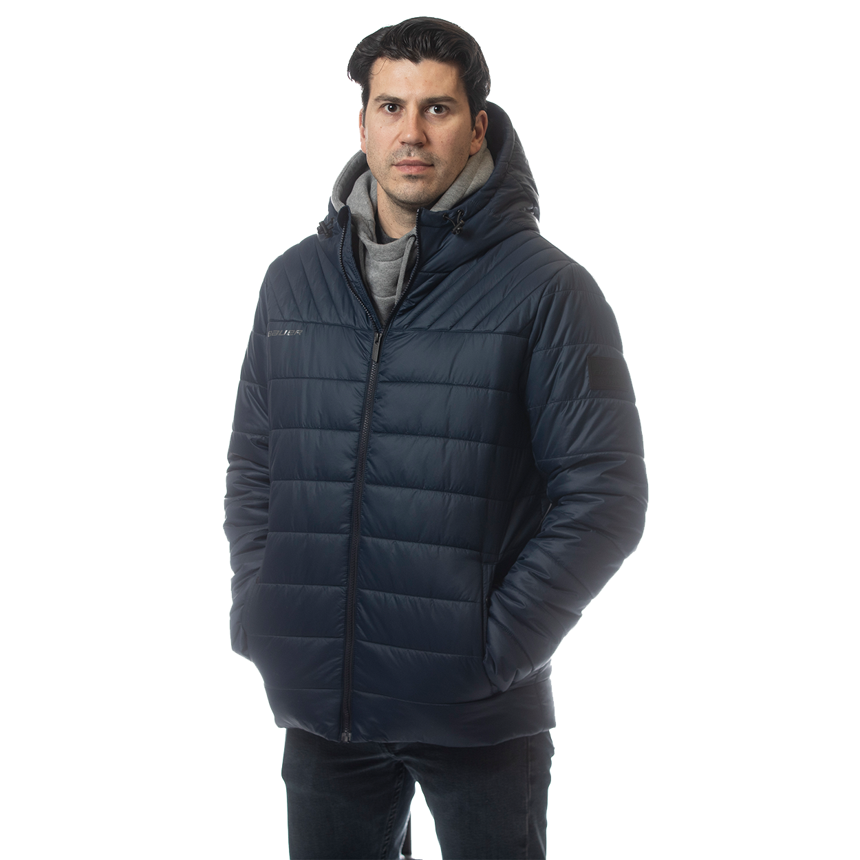 BAUER HOCKEY HOODED PUFFER JACKET YOUTH