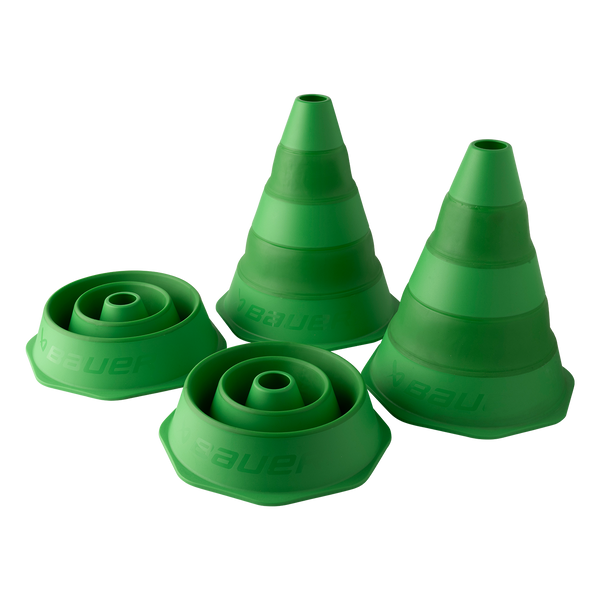 BAUER COLLAPSIBLE TRAINING CONES 4 PACK