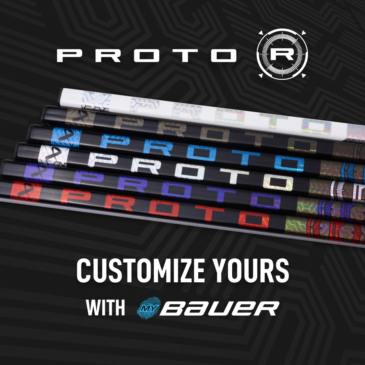 BAUER PROTO-R GRIP STICK SENIOR BLACK